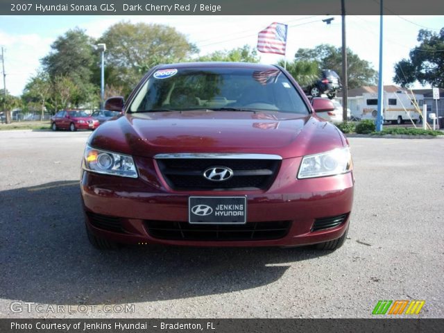 2007 Hyundai Sonata GLS in Dark Cherry Red