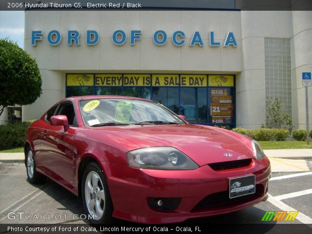 2006 Hyundai Tiburon GS in Electric Red
