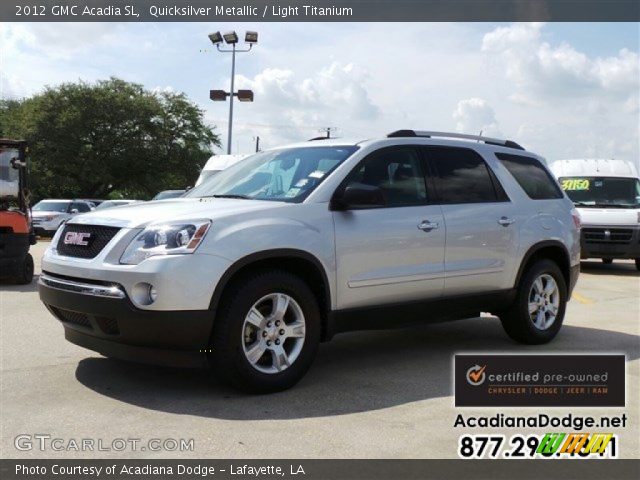 2012 GMC Acadia SL in Quicksilver Metallic