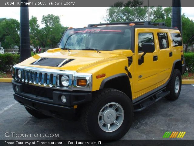2004 Hummer H2 SUV in Yellow