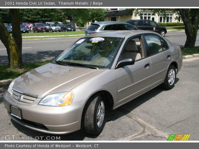 2001 Honda Civic LX Sedan in Titanium Metallic
