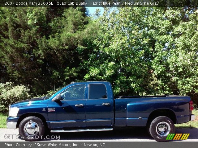 2007 Dodge Ram 3500 SLT Quad Cab Dually in Patriot Blue Pearl