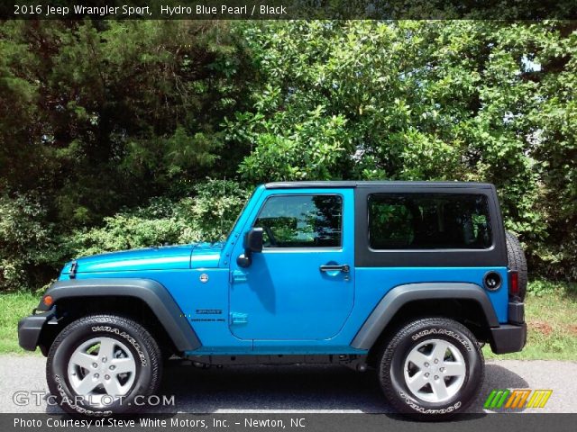 2016 Jeep Wrangler Sport in Hydro Blue Pearl