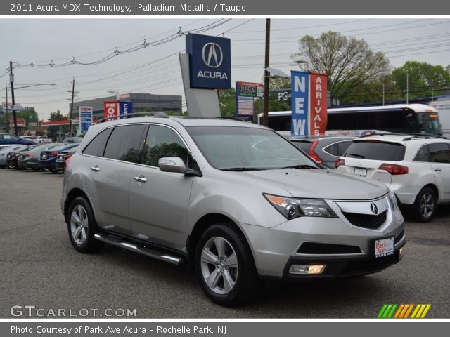 2011 Acura MDX Technology in Palladium Metallic