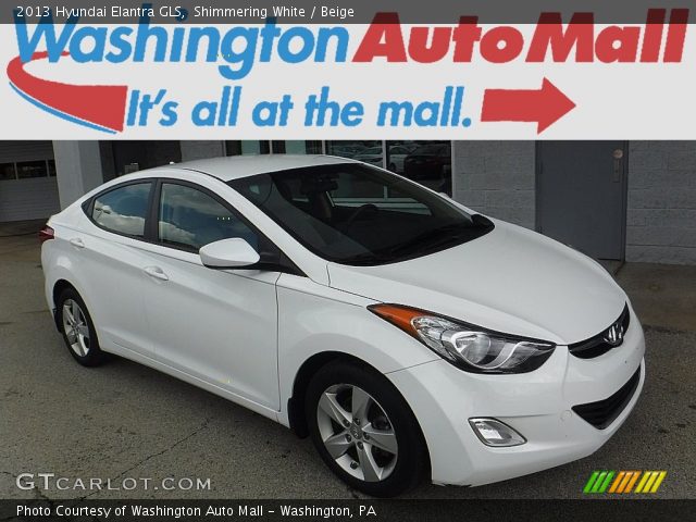 2013 Hyundai Elantra GLS in Shimmering White