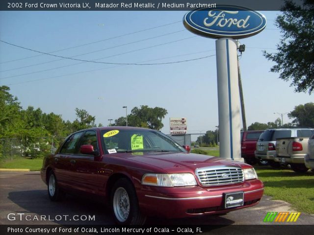 2002 Ford Crown Victoria LX in Matador Red Metallic