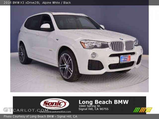 2016 BMW X3 xDrive28i in Alpine White