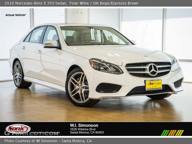 2016 Mercedes-Benz E 350 Sedan in Polar White