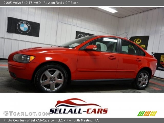 2005 Volvo S40 T5 AWD in Passion Red