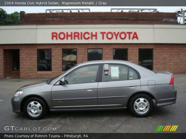 2004 Honda Civic Hybrid Sedan in Magnesium Metallic