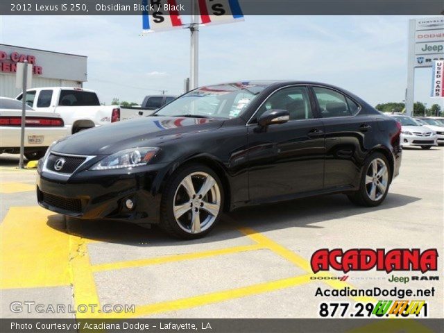 2012 Lexus IS 250 in Obsidian Black