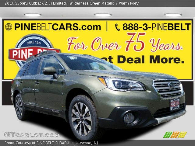 2016 Subaru Outback 2.5i Limited in Wilderness Green Metallic