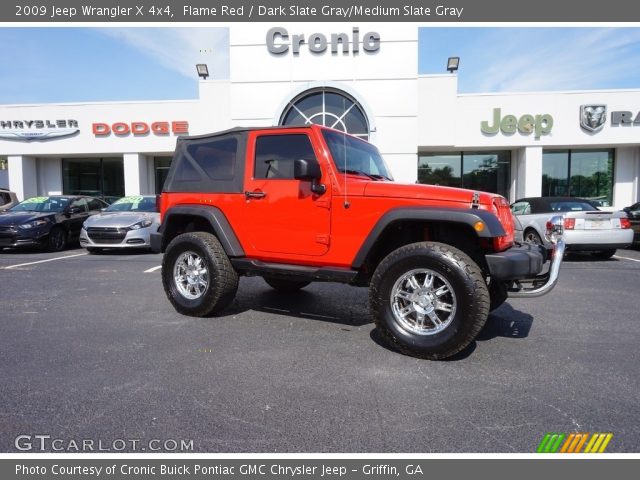 2009 Jeep Wrangler X 4x4 in Flame Red