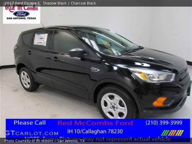 2017 Ford Escape S in Shadow Black