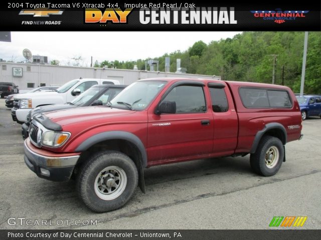 2004 Toyota Tacoma V6 Xtracab 4x4 in Impulse Red Pearl