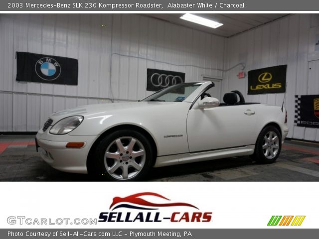 2003 Mercedes-Benz SLK 230 Kompressor Roadster in Alabaster White