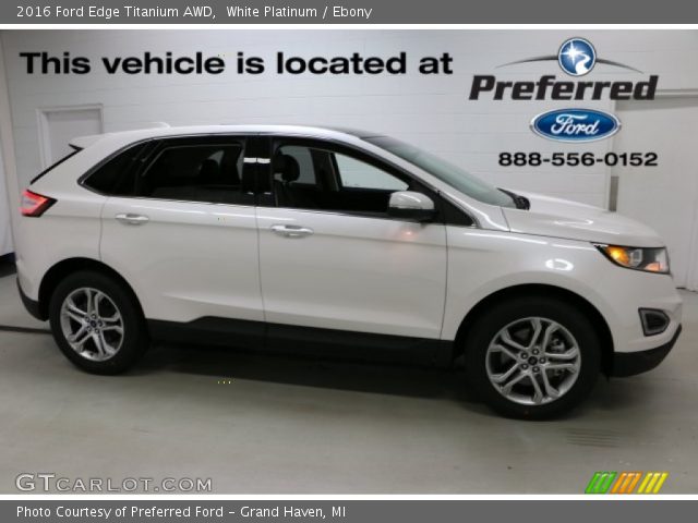 2016 Ford Edge Titanium AWD in White Platinum