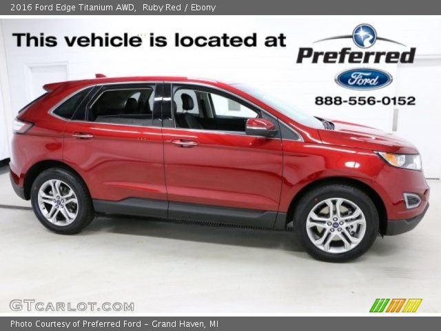 2016 Ford Edge Titanium AWD in Ruby Red