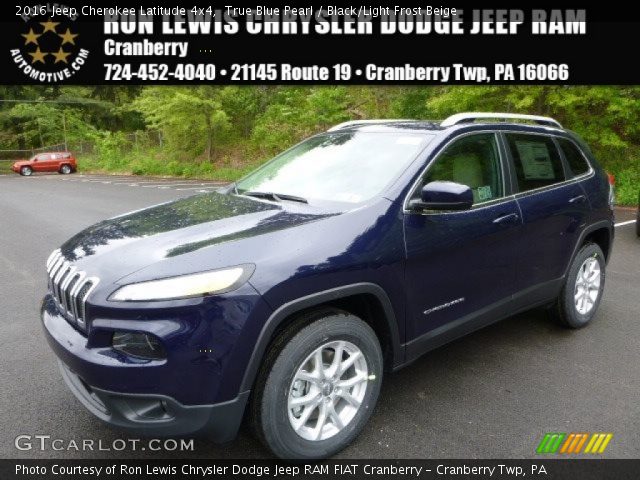 2016 Jeep Cherokee Latitude 4x4 in True Blue Pearl