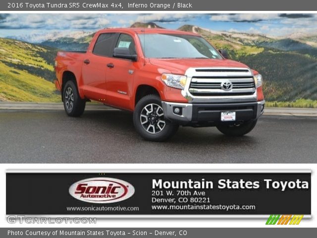 2016 Toyota Tundra SR5 CrewMax 4x4 in Inferno Orange