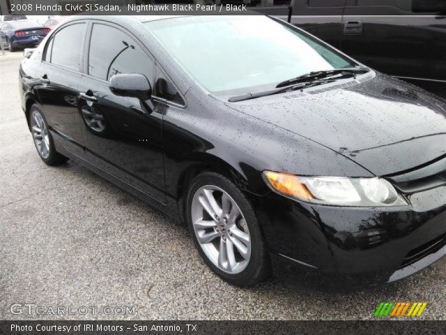 2008 Honda Civic Si Sedan in Nighthawk Black Pearl