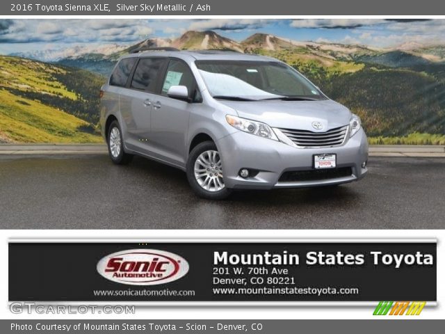 2016 Toyota Sienna XLE in Silver Sky Metallic