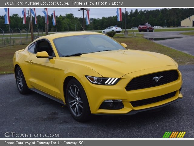 2016 Ford Mustang EcoBoost Coupe in Triple Yellow Tricoat