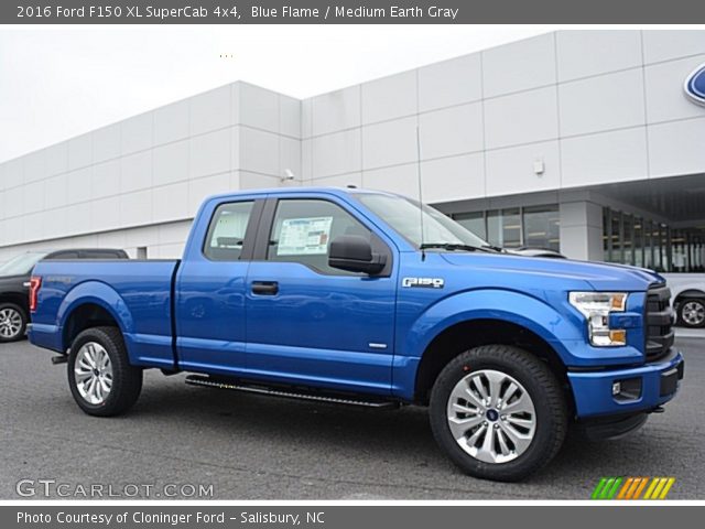 2016 Ford F150 XL SuperCab 4x4 in Blue Flame