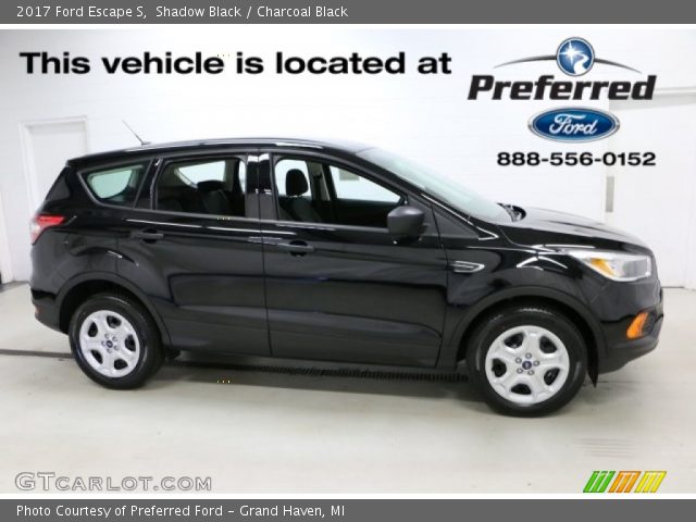 2017 Ford Escape S in Shadow Black