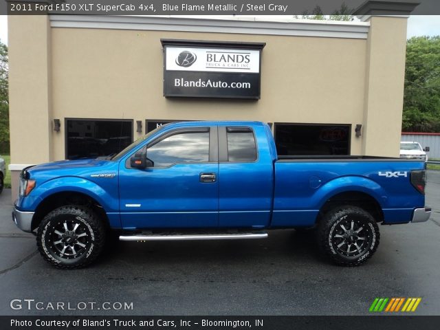 2011 Ford F150 XLT SuperCab 4x4 in Blue Flame Metallic