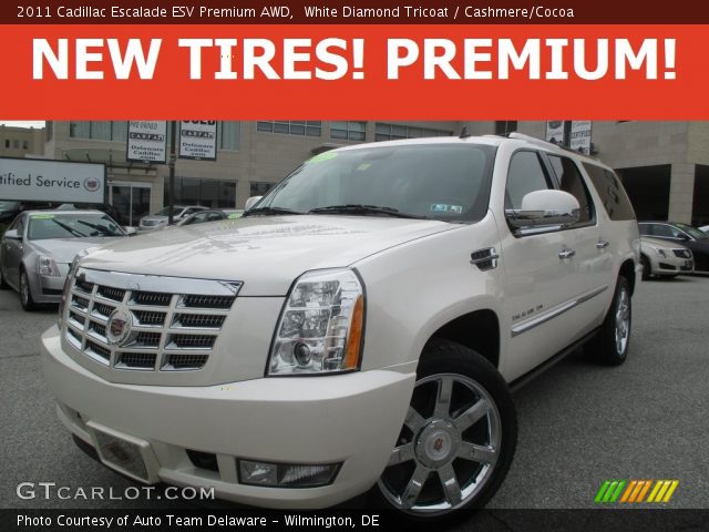 2011 Cadillac Escalade ESV Premium AWD in White Diamond Tricoat