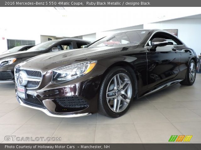 2016 Mercedes-Benz S 550 4Matic Coupe in Ruby Black Metallic