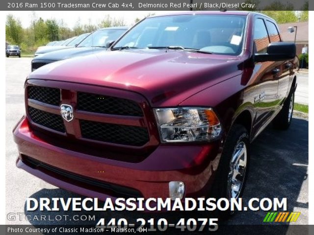 2016 Ram 1500 Tradesman Crew Cab 4x4 in Delmonico Red Pearl