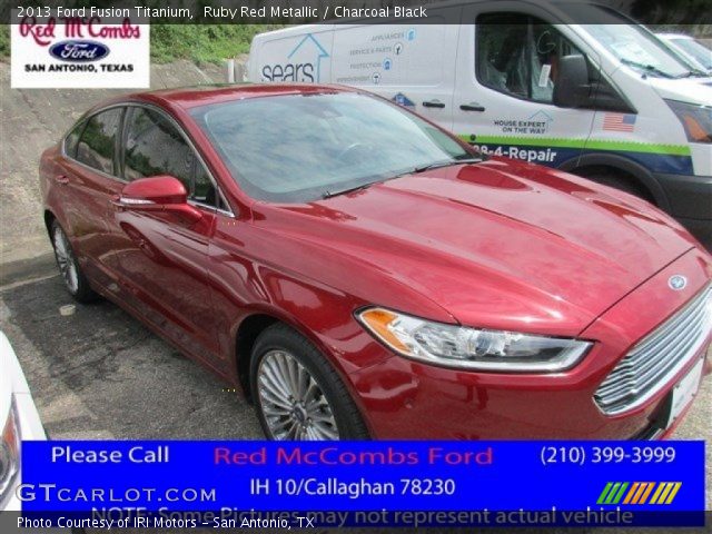 2013 Ford Fusion Titanium in Ruby Red Metallic