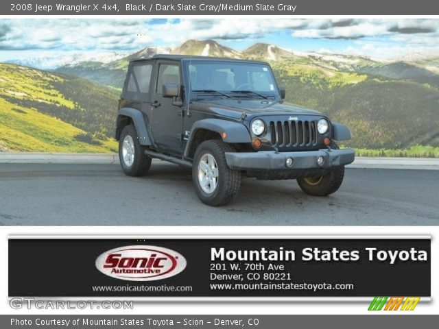 2008 Jeep Wrangler X 4x4 in Black