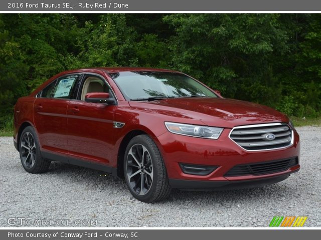 2016 Ford Taurus SEL in Ruby Red