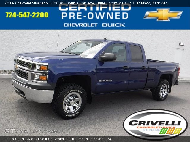 2014 Chevrolet Silverado 1500 WT Double Cab 4x4 in Blue Topaz Metallic