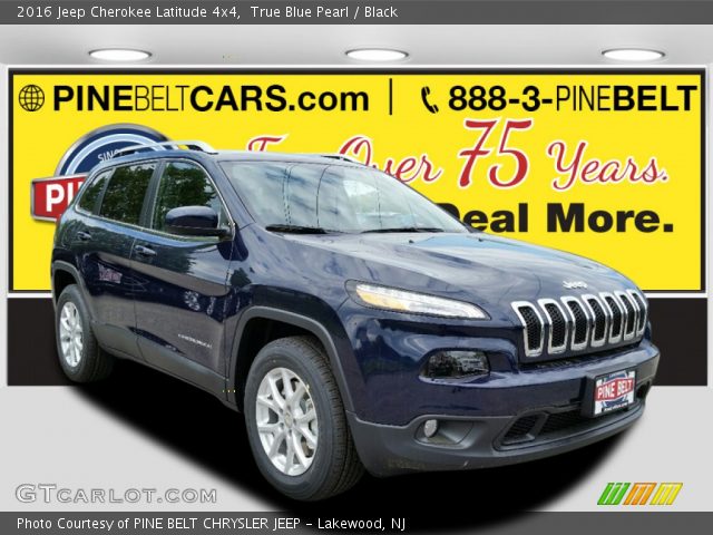 2016 Jeep Cherokee Latitude 4x4 in True Blue Pearl