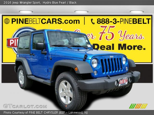 2016 Jeep Wrangler Sport in Hydro Blue Pearl
