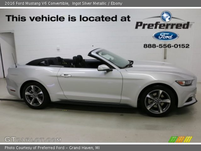 2016 Ford Mustang V6 Convertible in Ingot Silver Metallic