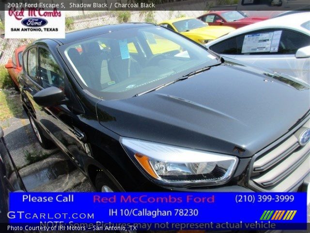 2017 Ford Escape S in Shadow Black