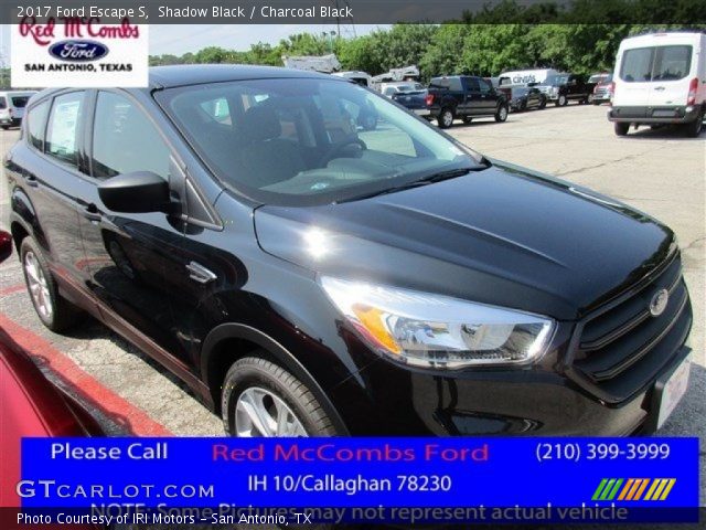 2017 Ford Escape S in Shadow Black