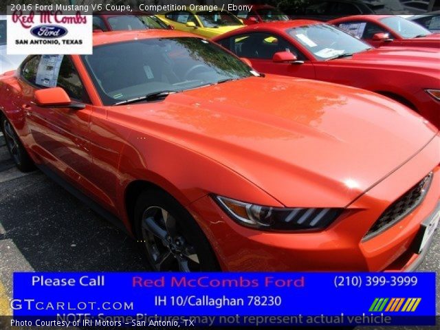 2016 Ford Mustang V6 Coupe in Competition Orange