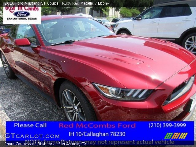 2016 Ford Mustang GT Coupe in Ruby Red Metallic