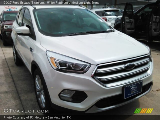 2017 Ford Escape Titanium in White Platinum