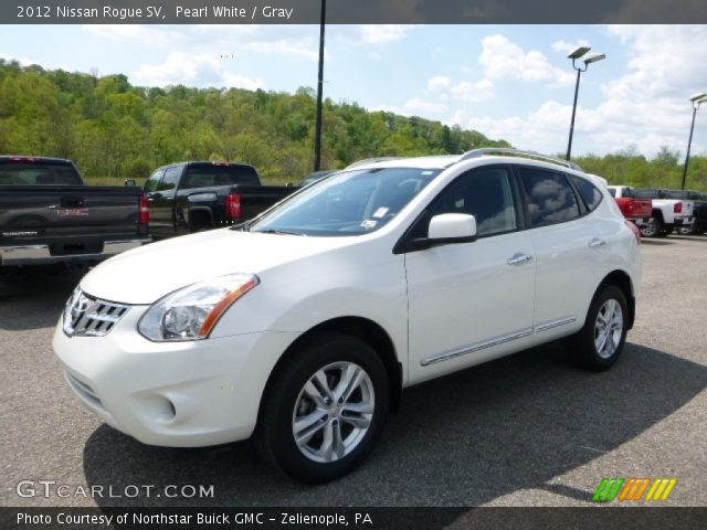 2012 Nissan Rogue SV in Pearl White