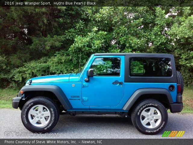 2016 Jeep Wrangler Sport in Hydro Blue Pearl