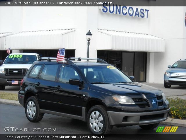 2003 Mitsubishi Outlander LS in Labrador Black Pearl
