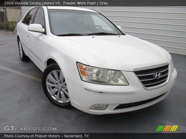 2009 Hyundai Sonata Limited V6 in Powder White Pearl