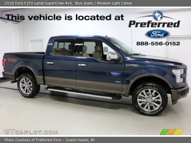 2016 Ford F150 Lariat SuperCrew 4x4 in Blue Jeans